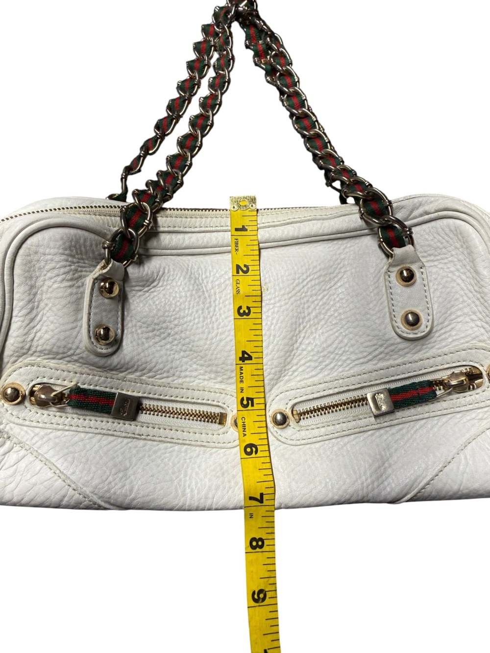 Gucci, Vintage All Leather Shoulder Bag, - Picture 12 of 13